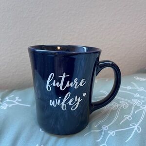 Navy Blue Ceramic Mug - Future Wifey